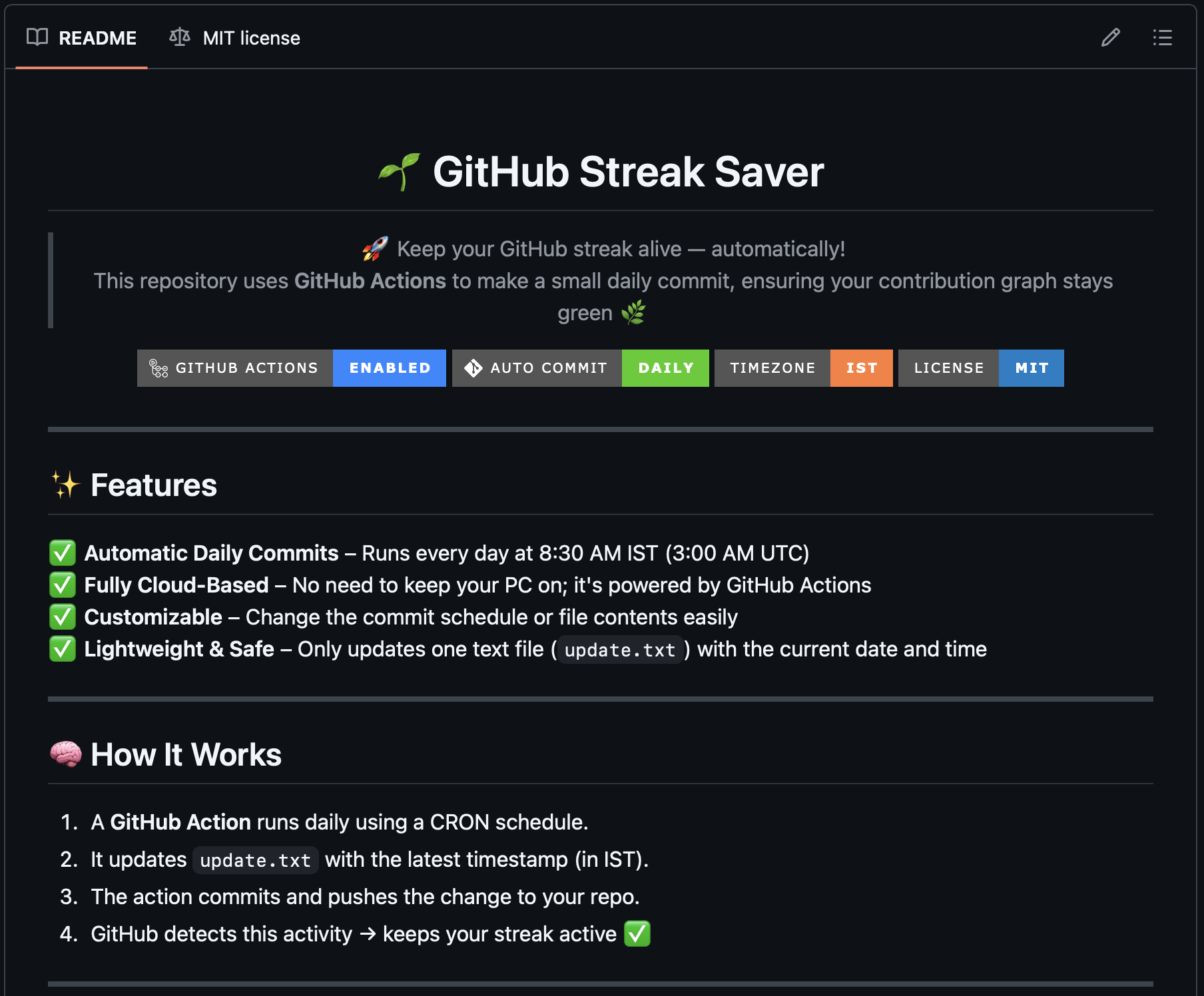 Github-Streak-Saver